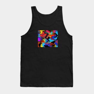 Abstract colors #11 paper dols Tank Top